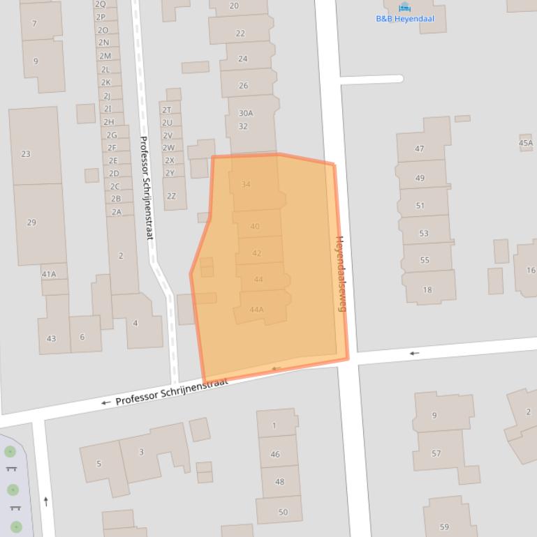 Kaart van postcodegebied 6524SN.