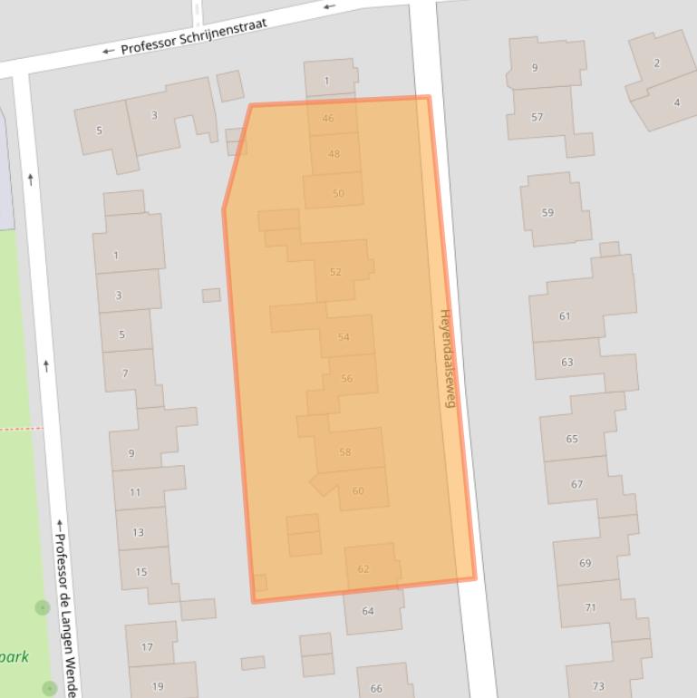 Kaart van postcodegebied 6524SP.
