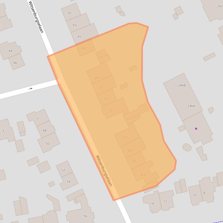 Kaart van postcodegebied 6524TG.