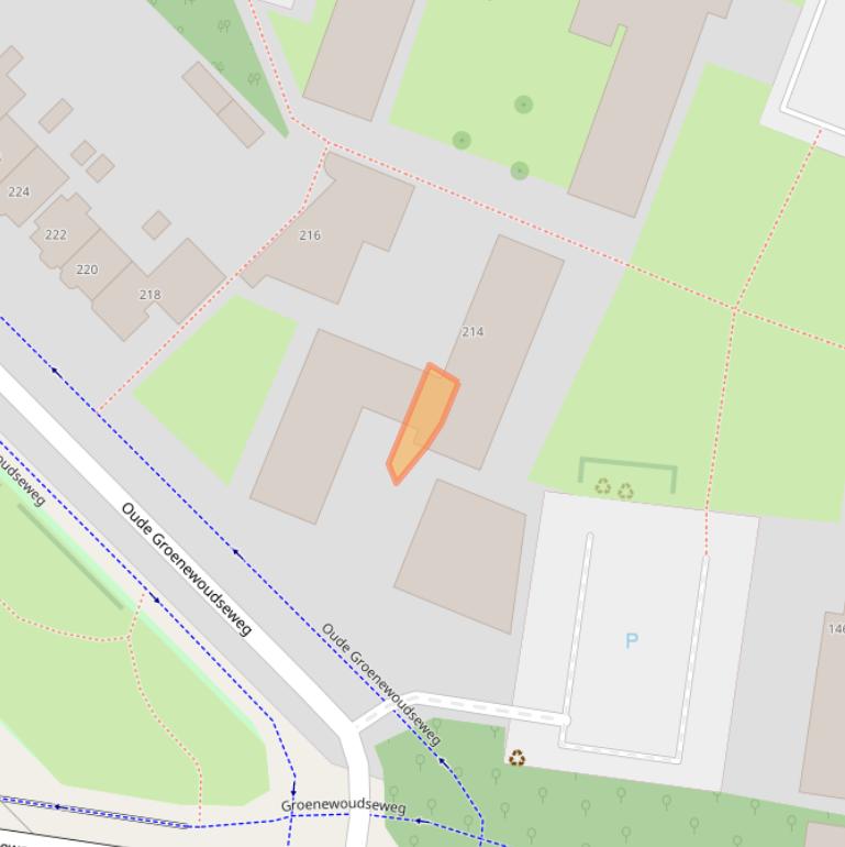 Kaart van postcodegebied 6524VP.