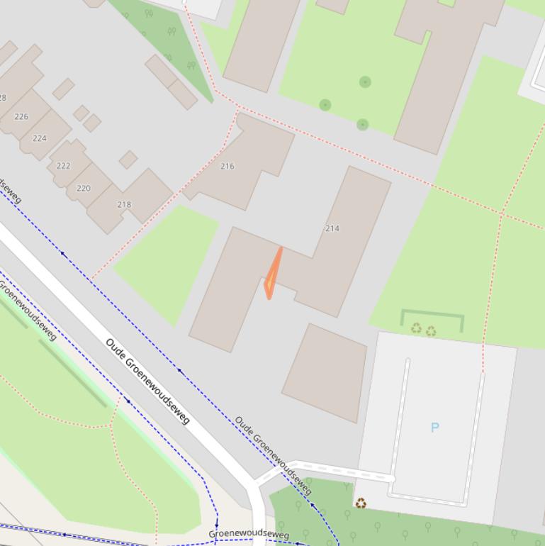 Kaart van postcodegebied 6524VV.