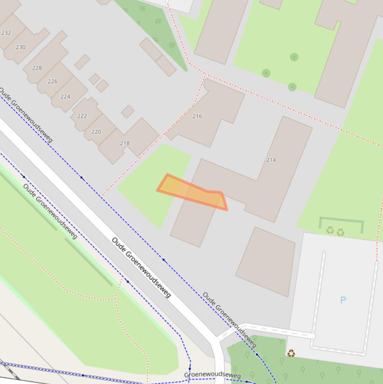 Kaart van postcodegebied 6524VZ.