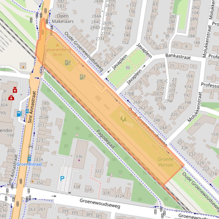 Kaart van postcodegebied 6524WZ.