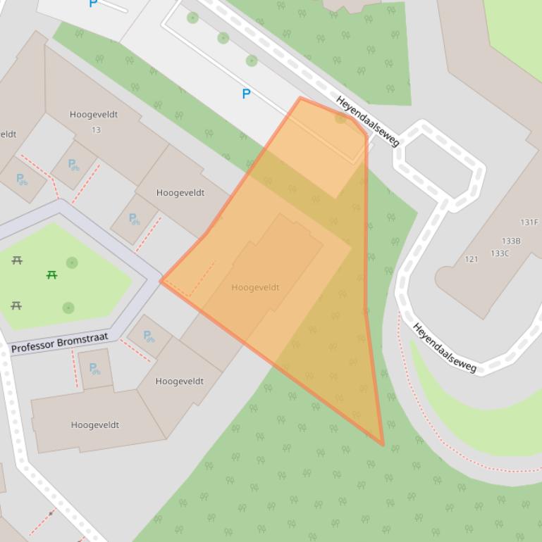 Kaart van postcodegebied 6525AR.