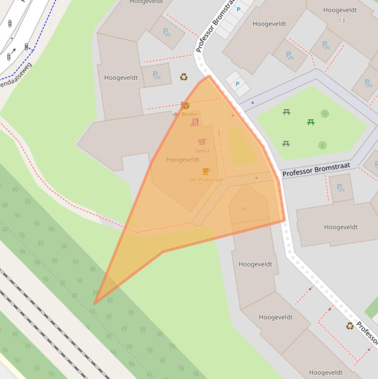 Kaart van postcodegebied 6525BB.