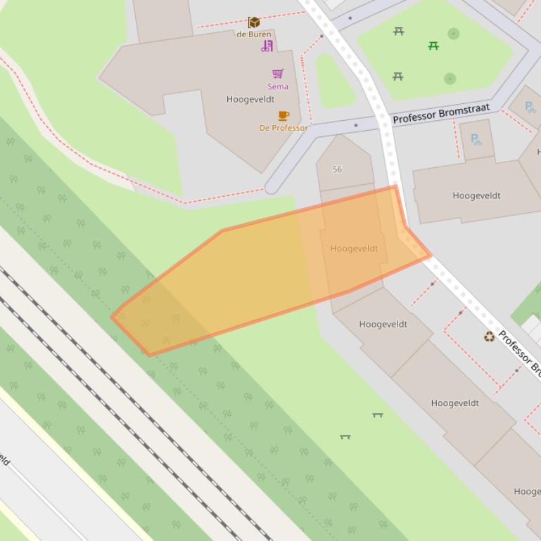 Kaart van postcodegebied 6525BC.