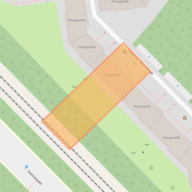 Kaart van postcodegebied 6525BE.