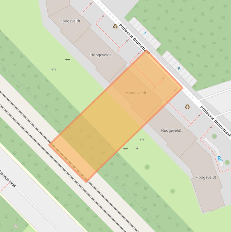 Kaart van postcodegebied 6525BG.