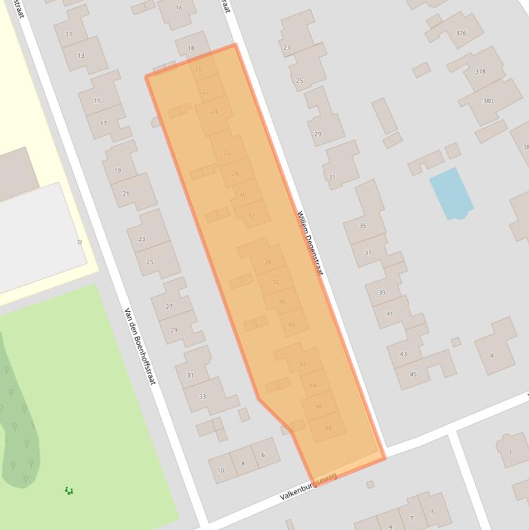 Kaart van postcodegebied 6525BX.