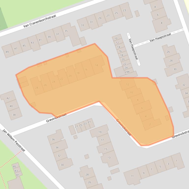 Kaart van postcodegebied 6525CH.