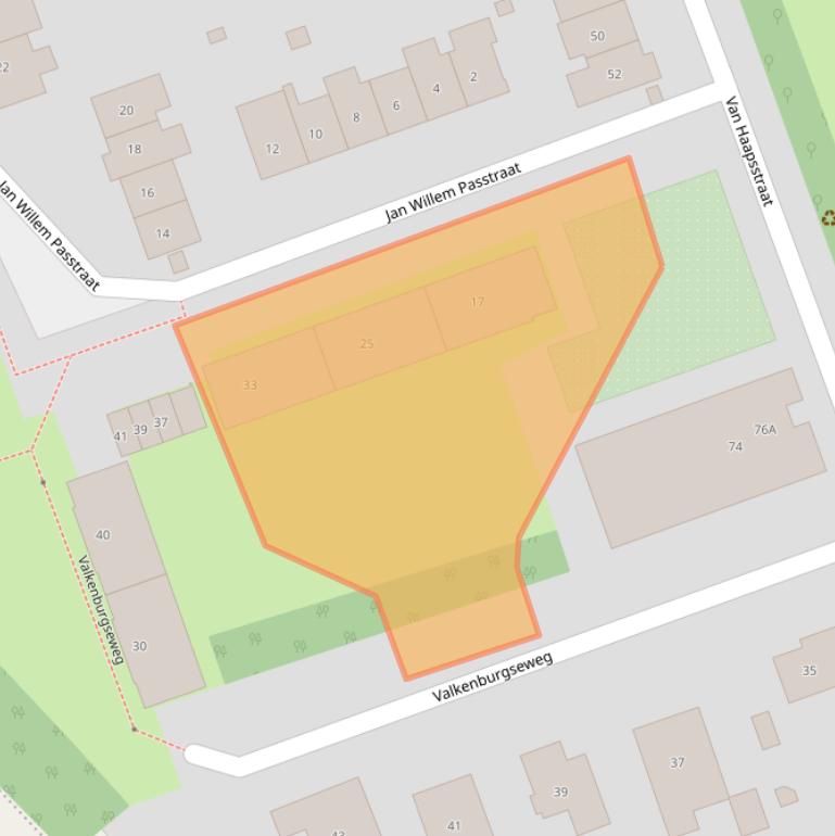 Kaart van postcodegebied 6525CM.