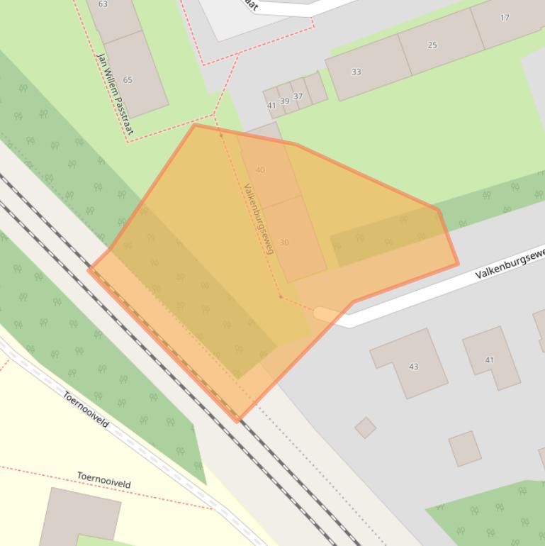 Kaart van postcodegebied 6525CZ.