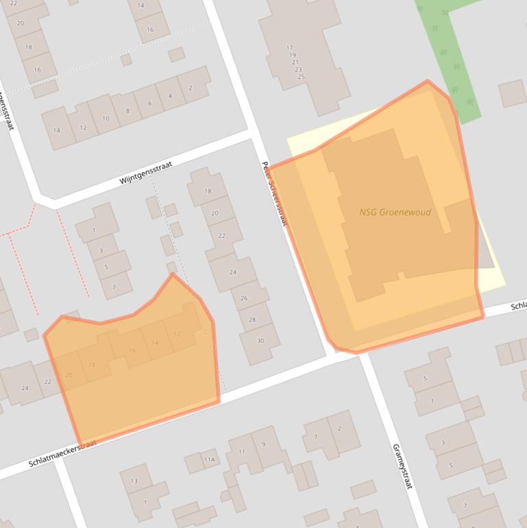 Kaart van postcodegebied 6525DH.