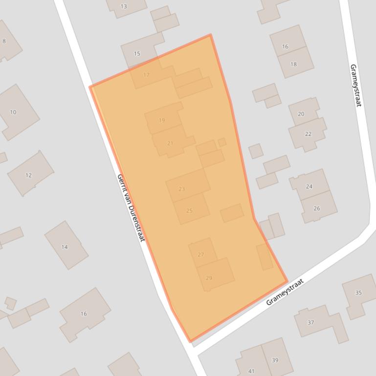 Kaart van postcodegebied 6525DS.