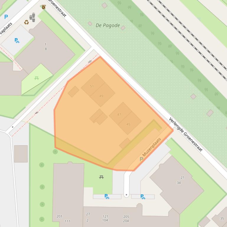 Kaart van postcodegebied 6525EH.