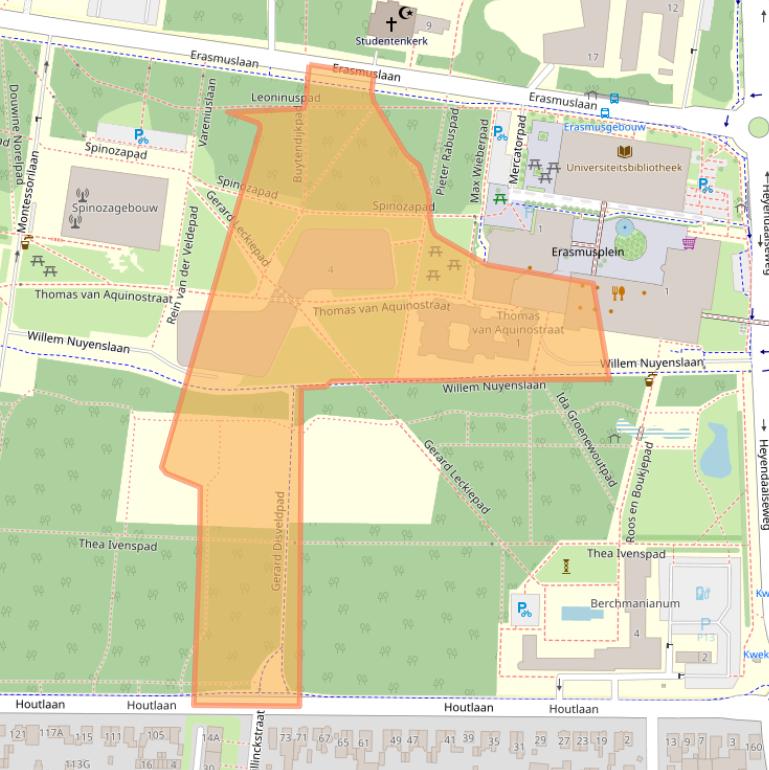 Kaart van postcodegebied 6525GD.