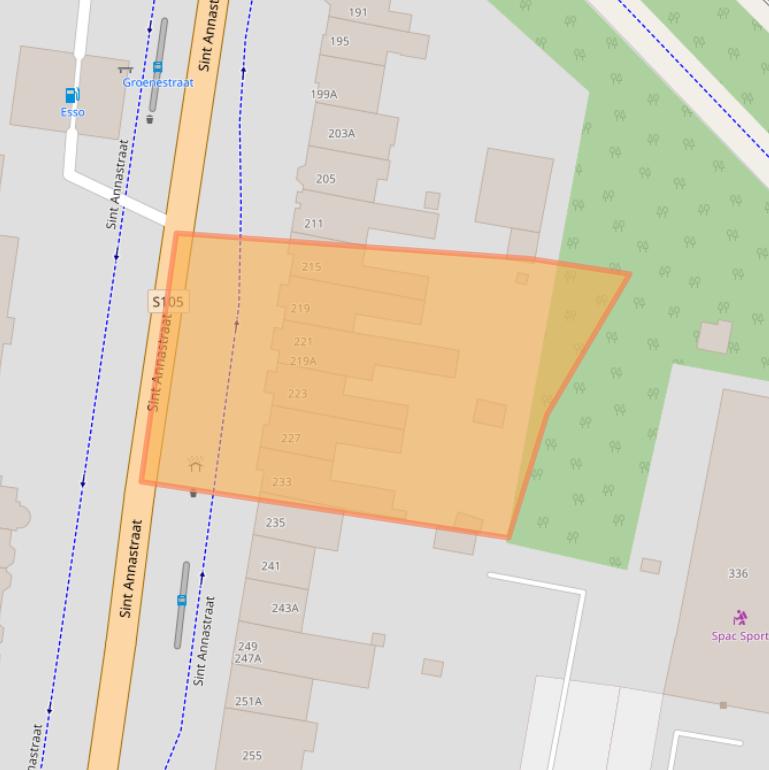 Kaart van postcodegebied 6525GN.