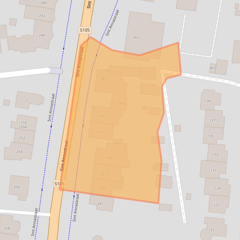 Kaart van postcodegebied 6525GS.