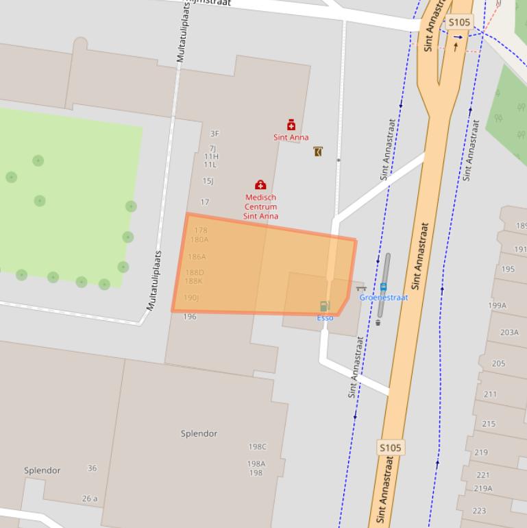 Kaart van postcodegebied 6525GW.