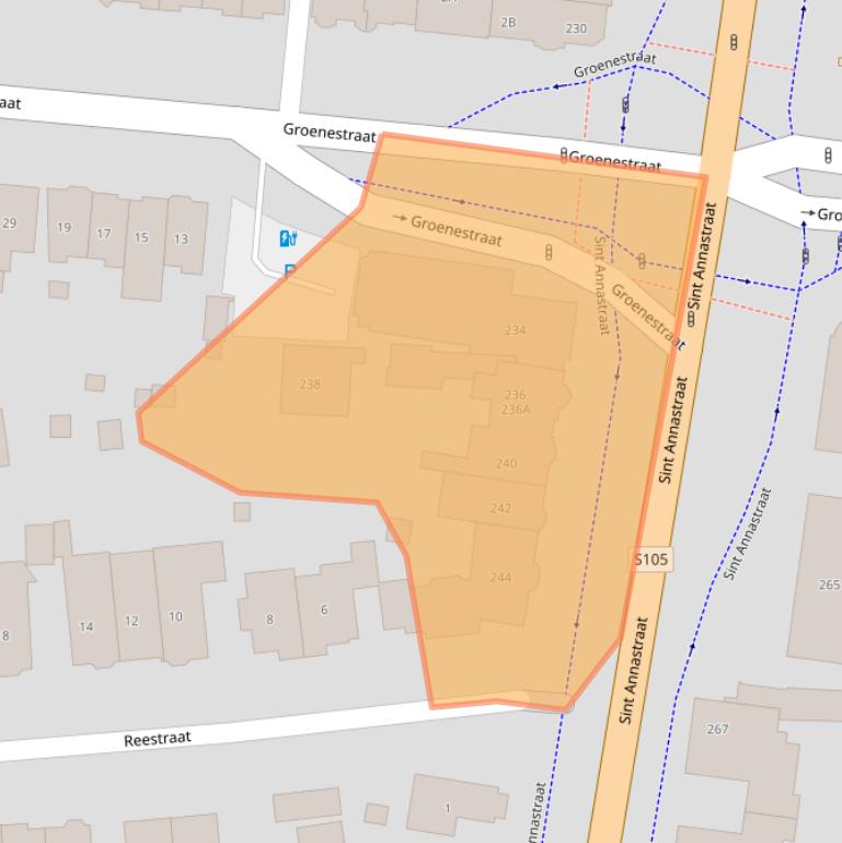 Kaart van postcodegebied 6525GZ.
