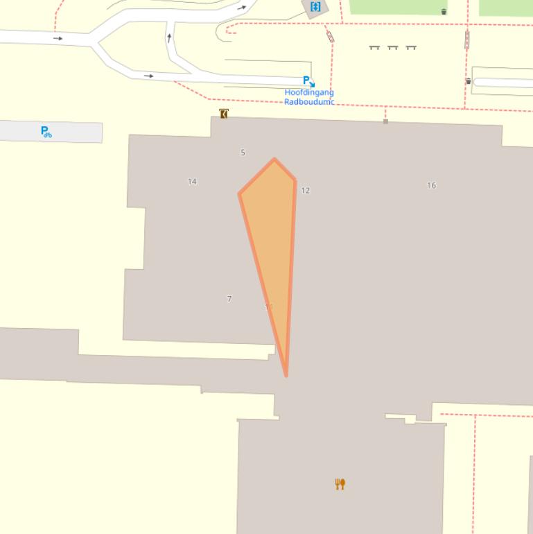 Kaart van postcodegebied 6525HH.