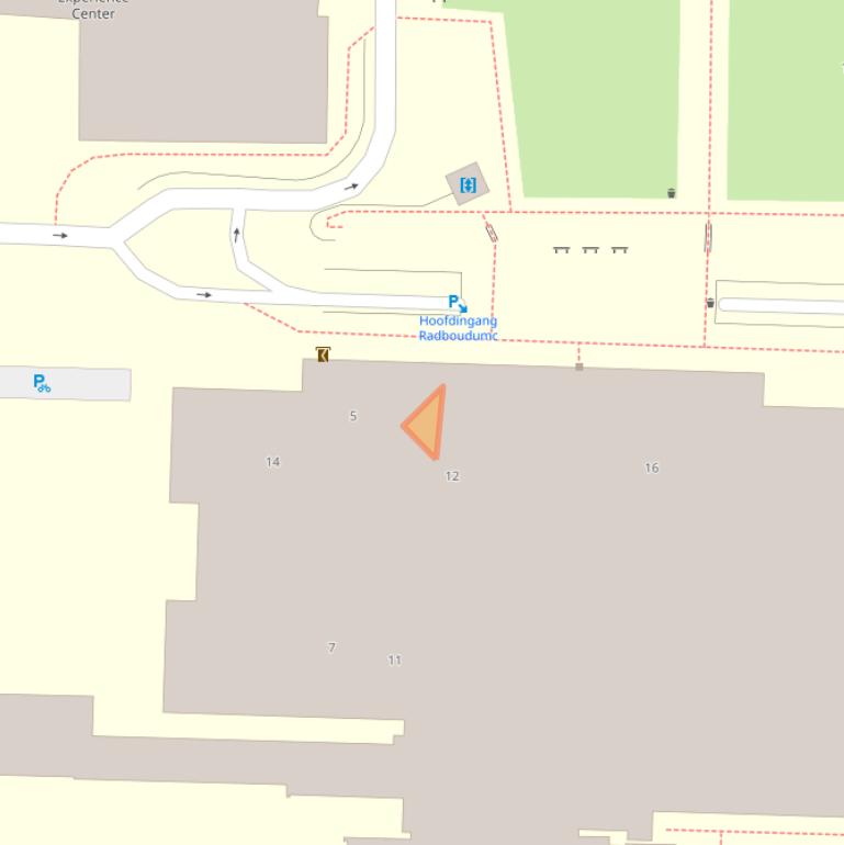 Kaart van postcodegebied 6525HM.