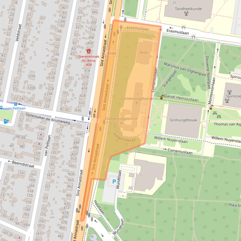 Kaart van postcodegebied 6525HP.