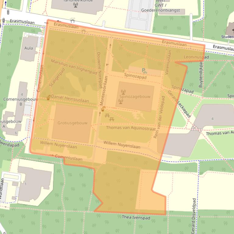 Kaart van postcodegebied 6525HR.