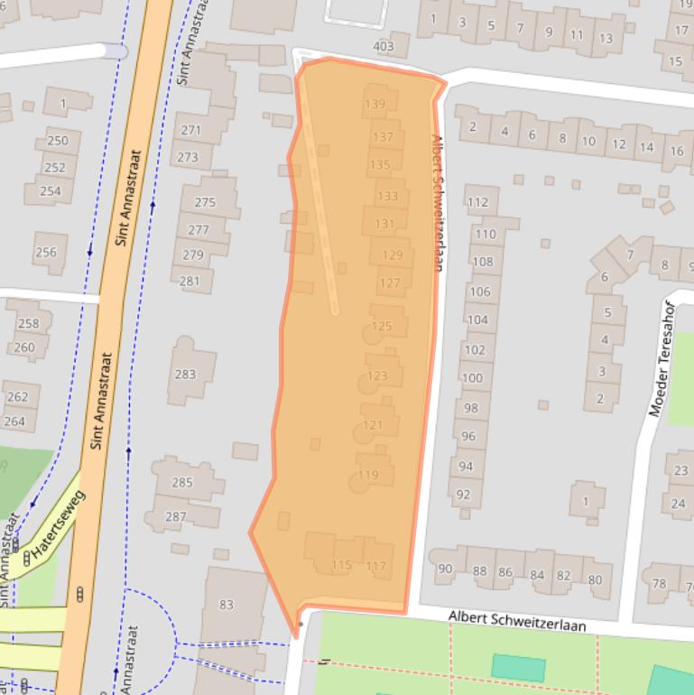 Kaart van postcodegebied 6525JS.