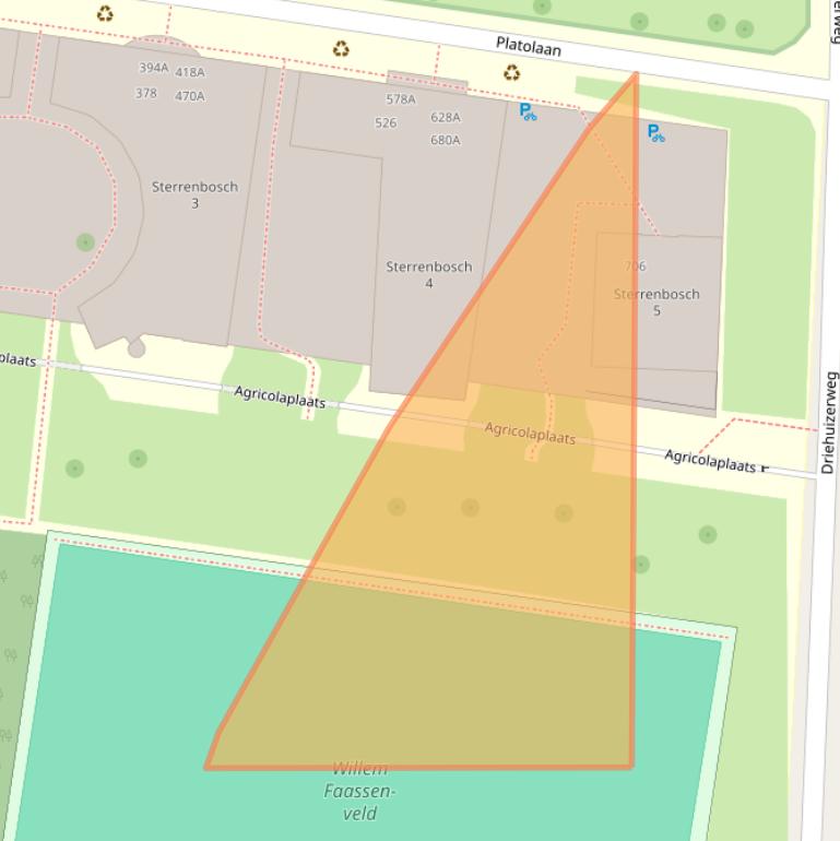 Kaart van postcodegebied 6525KL.