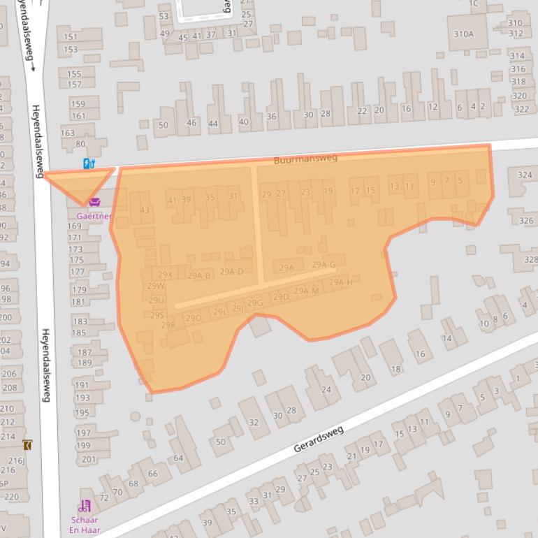 Kaart van postcodegebied 6525RV.