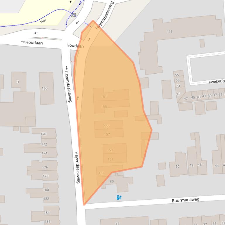 Kaart van postcodegebied 6525SC.