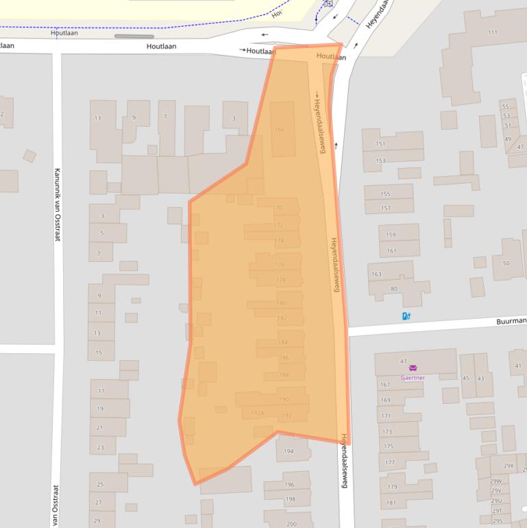 Kaart van postcodegebied 6525SJ.