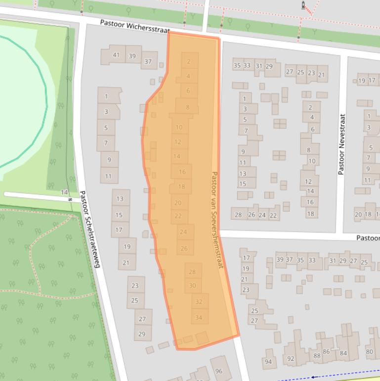Kaart van postcodegebied 6525SW.
