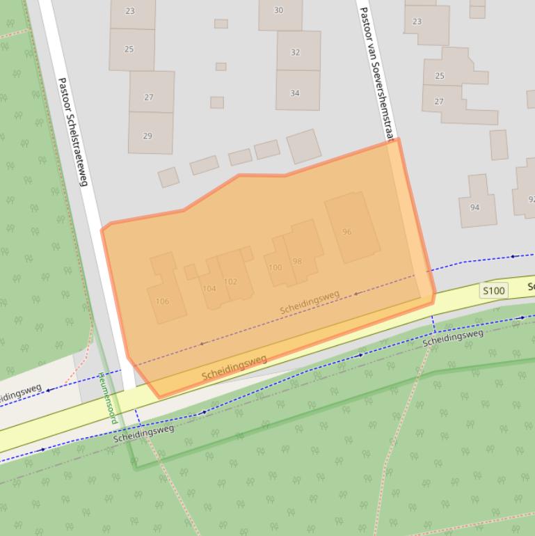 Kaart van postcodegebied 6525TD.