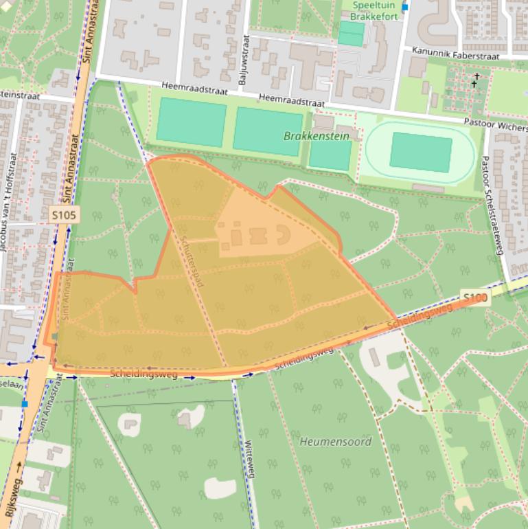 Kaart van postcodegebied 6525TE.