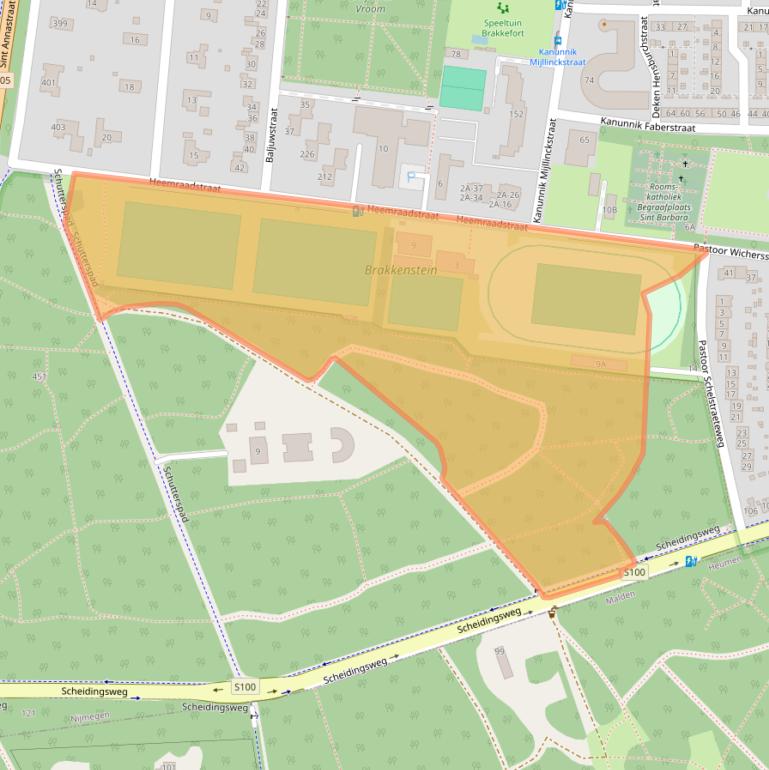 Kaart van postcodegebied 6525TG.