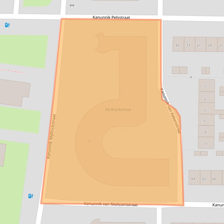Kaart van postcodegebied 6525VV.