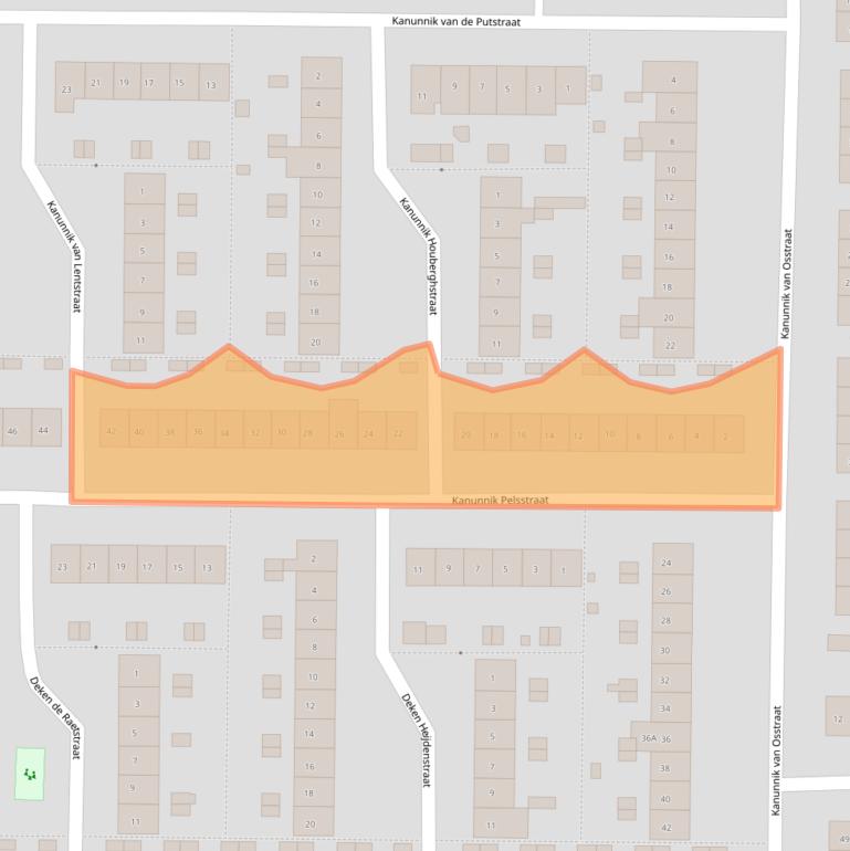 Kaart van postcodegebied 6525VX.