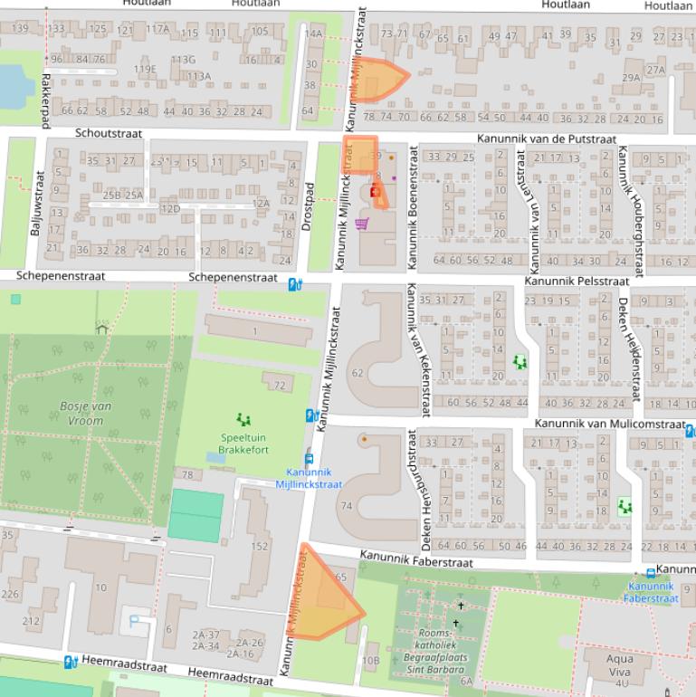 Kaart van postcodegebied 6525WS.