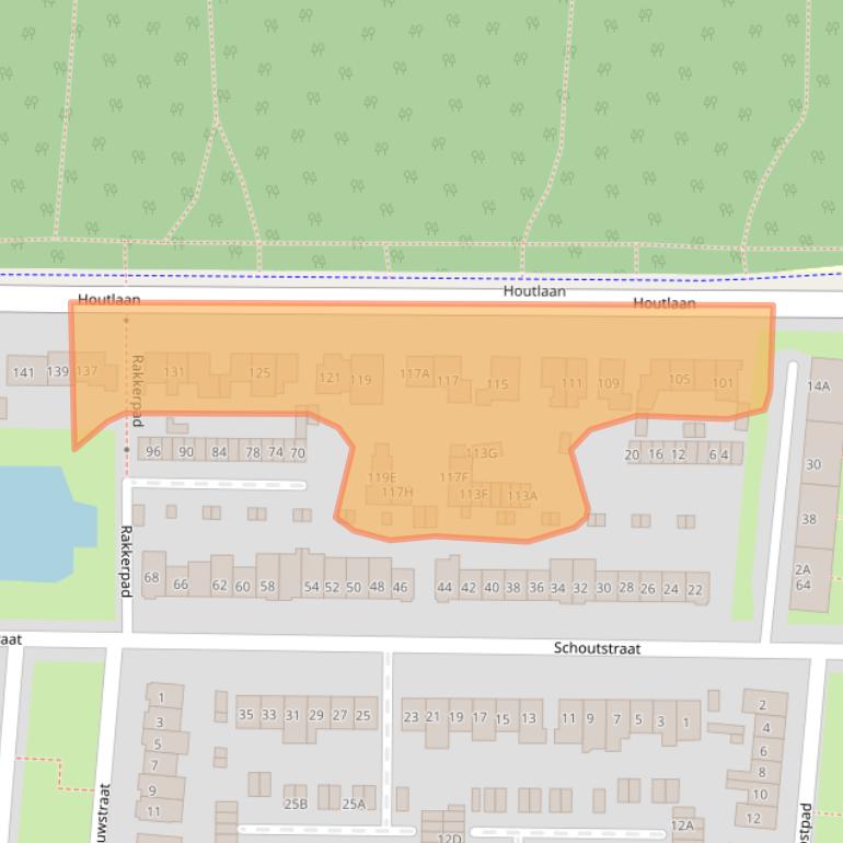 Kaart van postcodegebied 6525ZC.
