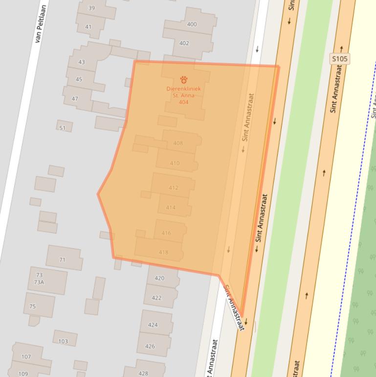 Kaart van postcodegebied 6525ZM.