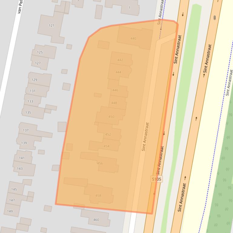 Kaart van postcodegebied 6525ZP.