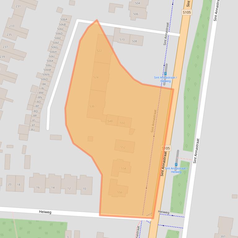 Kaart van postcodegebied 6525ZV.