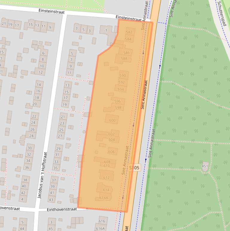 Kaart van postcodegebied 6525ZX.
