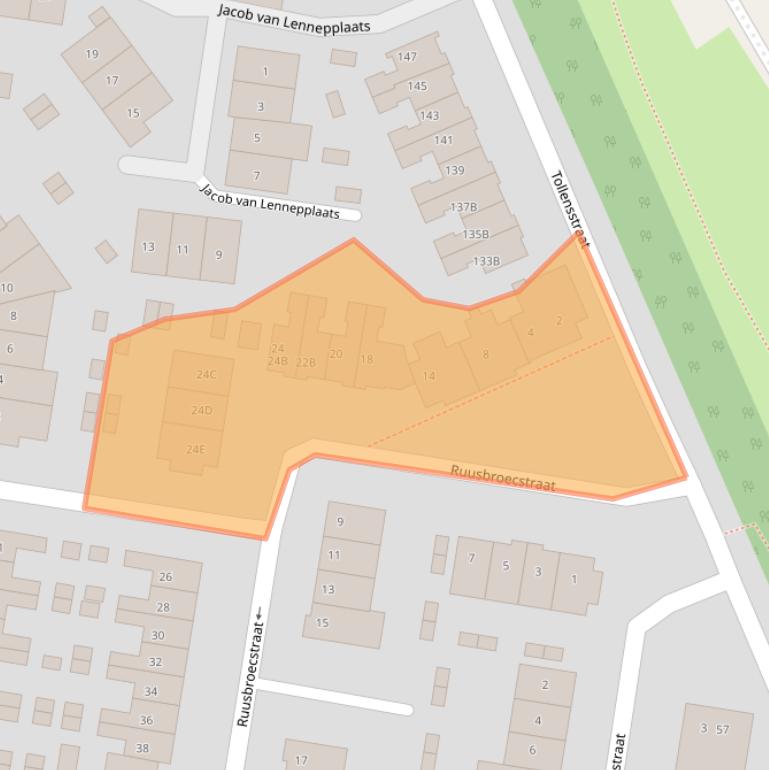 Kaart van postcodegebied 6531AH.