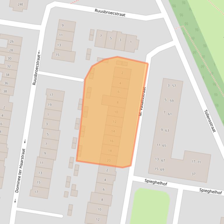 Kaart van postcodegebied 6531AK.