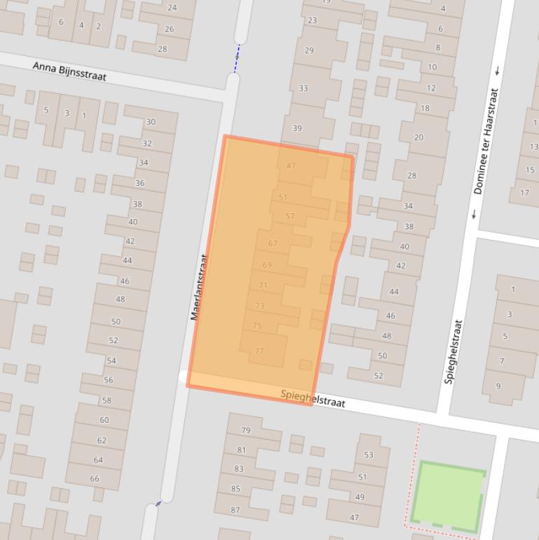 Kaart van postcodegebied 6531AT.