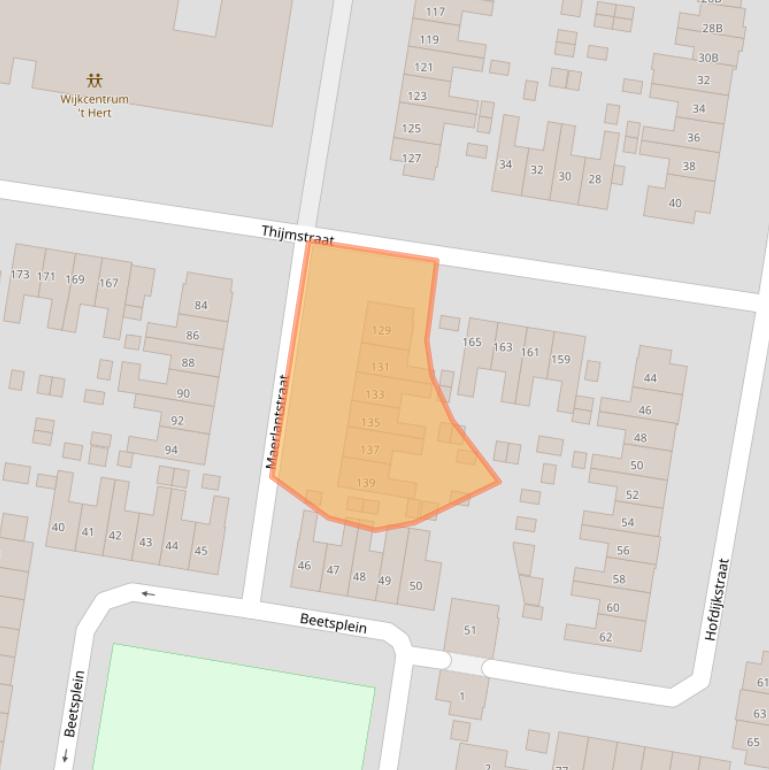 Kaart van postcodegebied 6531AX.