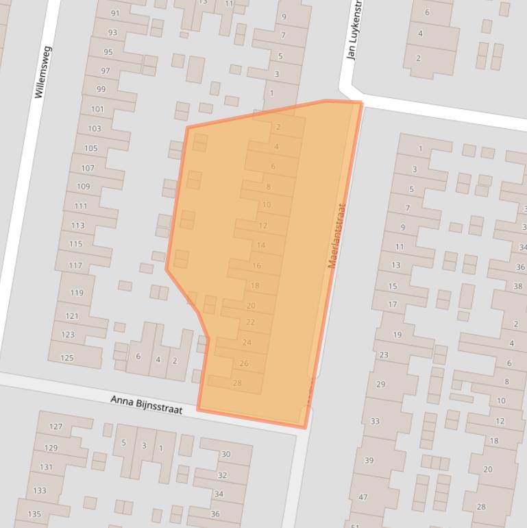 Kaart van postcodegebied 6531BA.